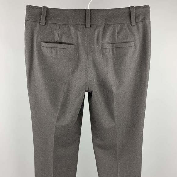 CELINE Charcoal Wool Wide Leg Dress Pants - Picture 4 of 5